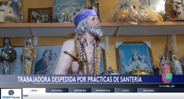 Trabajadora despedida por prácticas de santería