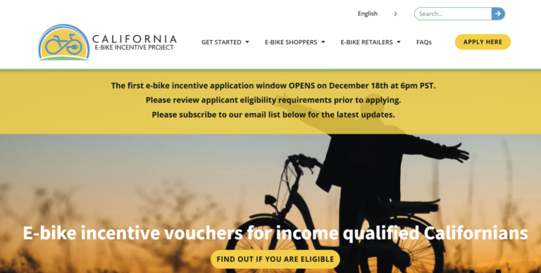 Nuevo Programa en California ofrece $2,000 para comprar una bicicleta eléctrica