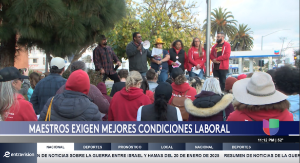 Maestros de educación especial manifiestan por mejoras laborales