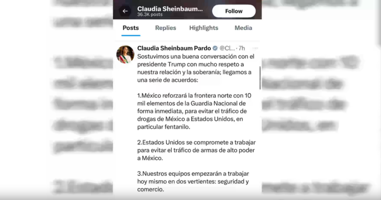 Posponen 30 días aplicación de aranceles a productos mexicanos.