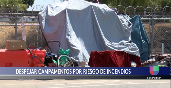 Plan de desalojo de campamentos para desamparados en zonas de alto riesgo por incendios
