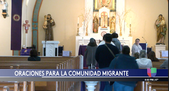 Feligreses católicos pidieron por los migrantes en “Miércoles de Ceniza”