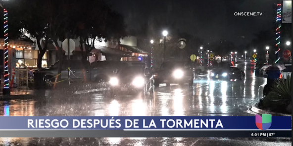 Fuertes lluvias causan estragos en San Diego