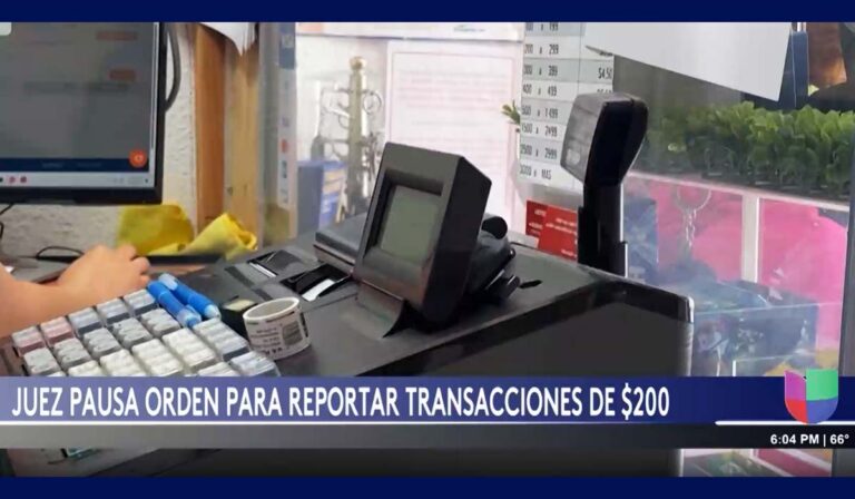 Jueza detiene temporalmente orden que exigía reportar transacciones desde $200