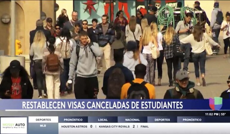 Restablecen visas canceladas de estudiantes universitarios