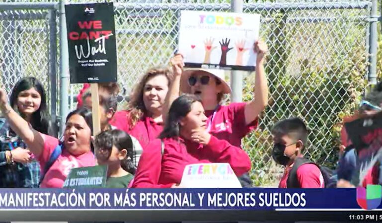 Educadores en San Diego exigen más personal y mejores sueldos