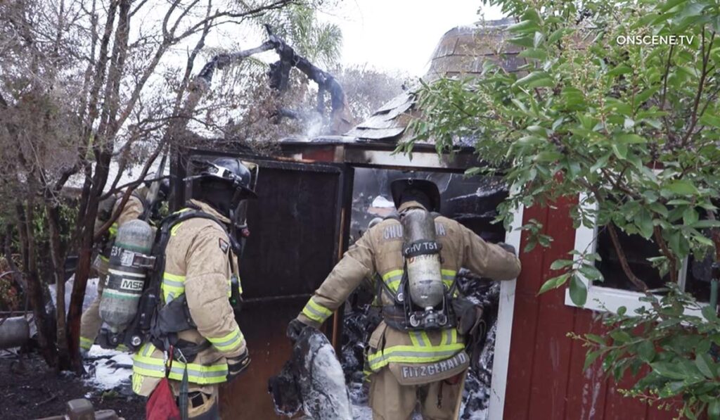 Intento de ahuyentar abejas resulta en incendio