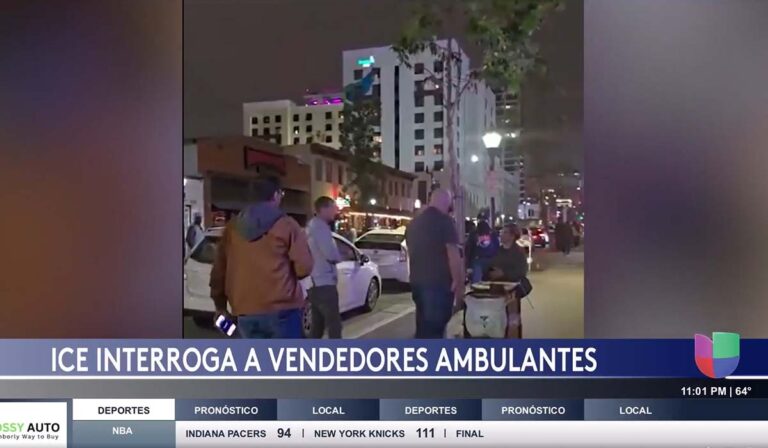 Vendedora ambulante detenida por agentes ICE en el centro de San Diego