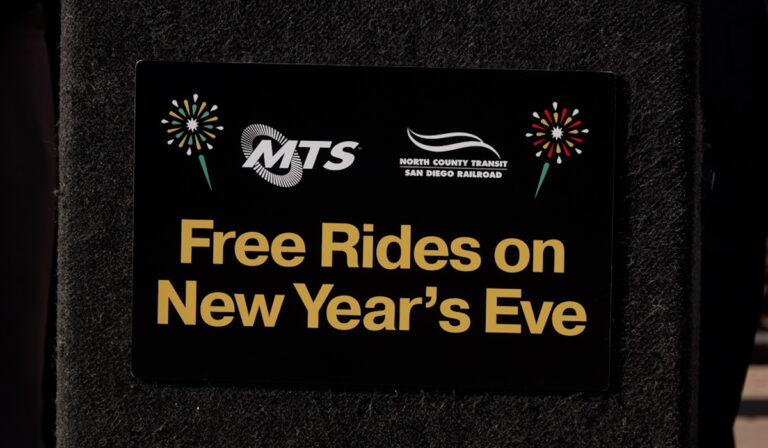 Transporte público gratuito en Año Nuevo para prevenir accidentes en San Diego