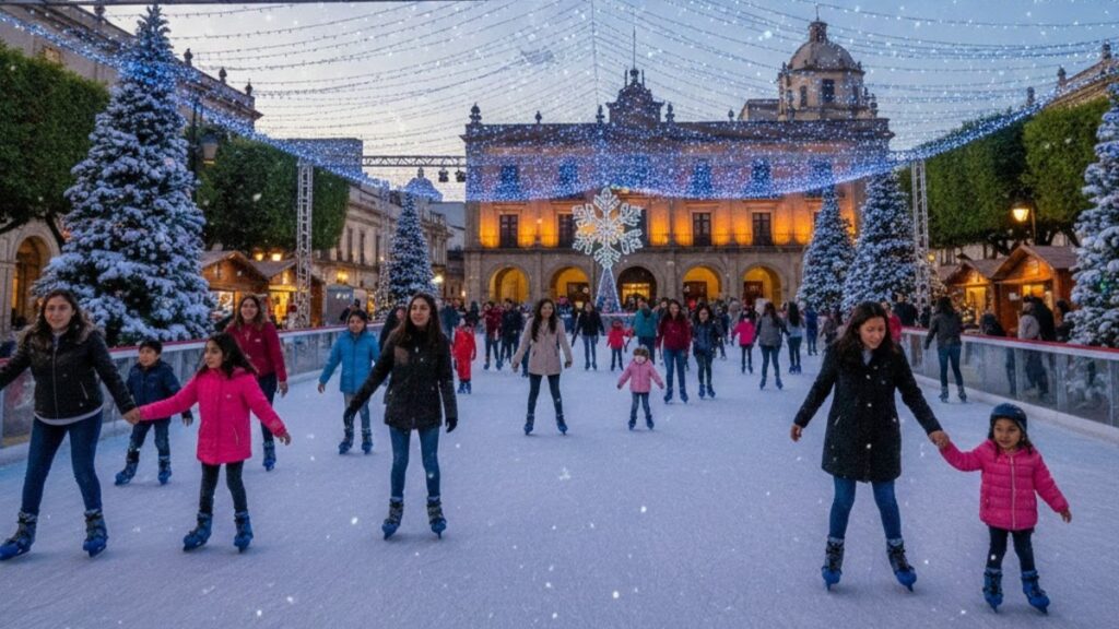 Conoce los horarios de la pista de hielo 2025 en el Festival Alegría Corregidora