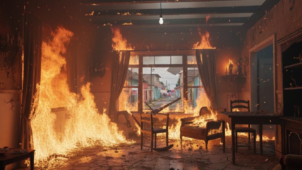 Incendio en Saltillo: Adolescentes Traviesos Prenden Fuego a Casa en Colonia María del Carmen Cavazos