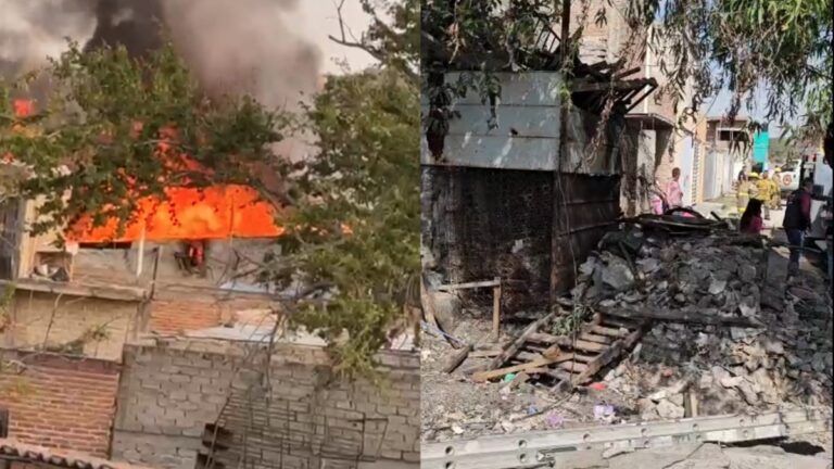 Incendio en El Salto: Casa Consumida por Chatarra Acumulada y Familia Evacuada a Tiempo