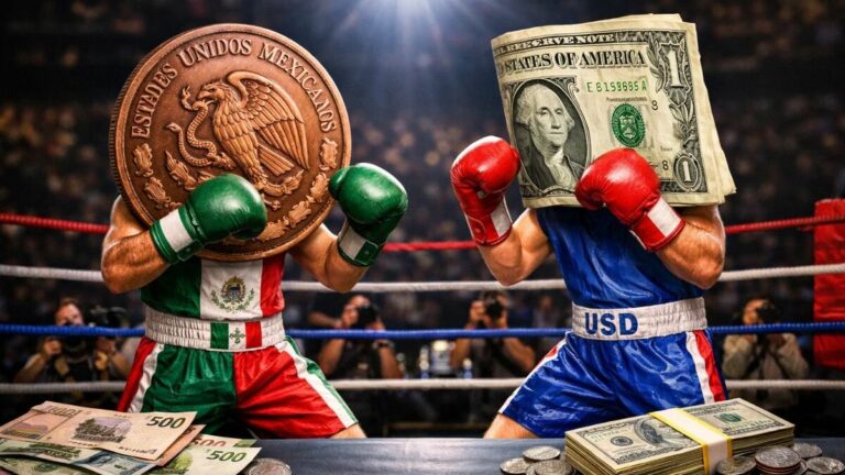 El Peso Mexicano Refuerza su Posición: Cierre 2025 a 17.97 por Dólar