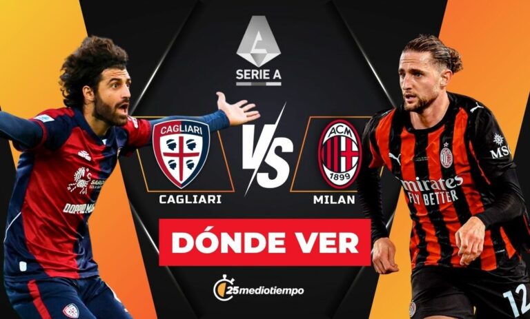 Cagliari vs AC Milan: Horario y dónde ver el partido EN VIVO de la Serie A 2026