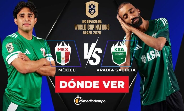 Horarios y dónde ver México vs Arabia Saudita en la Kings World Cup Nations 2026