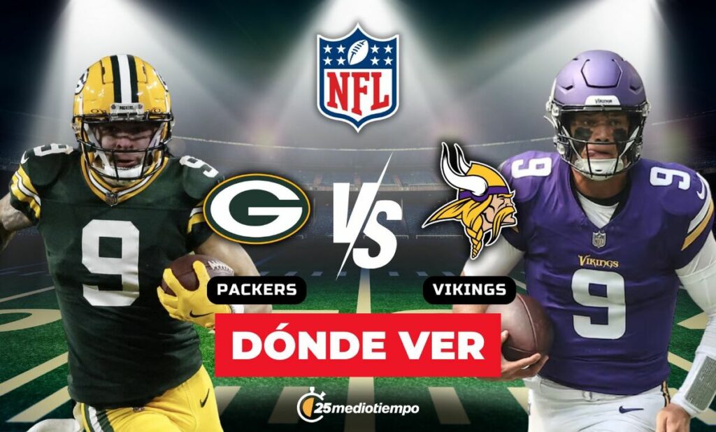 Packers vs. Vikings EN VIVO: Horarios y Dónde Ver el Partido Hoy en la Semana 18 de la NFL