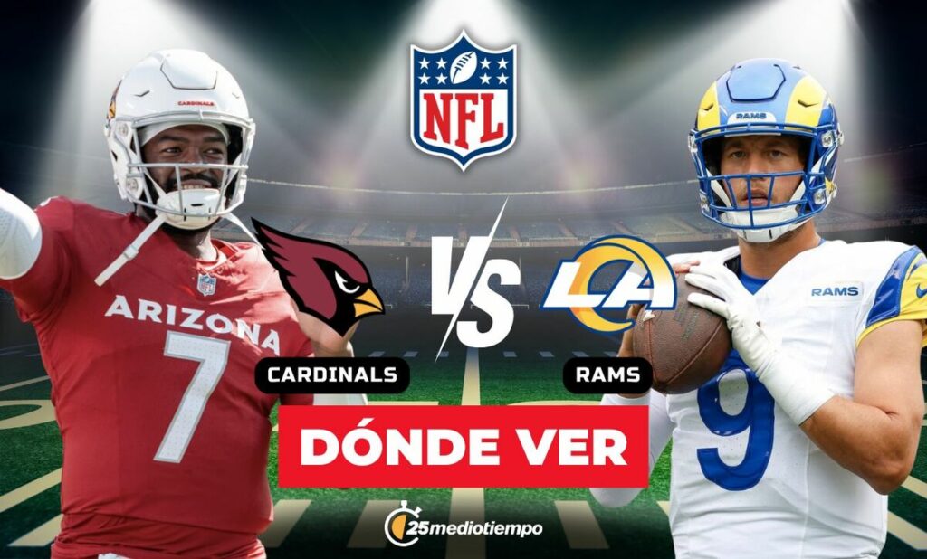 Sigue el partido Cardinals vs Rams EN VIVO: Horario y Canal de la Semana 18 de la NFL 2026