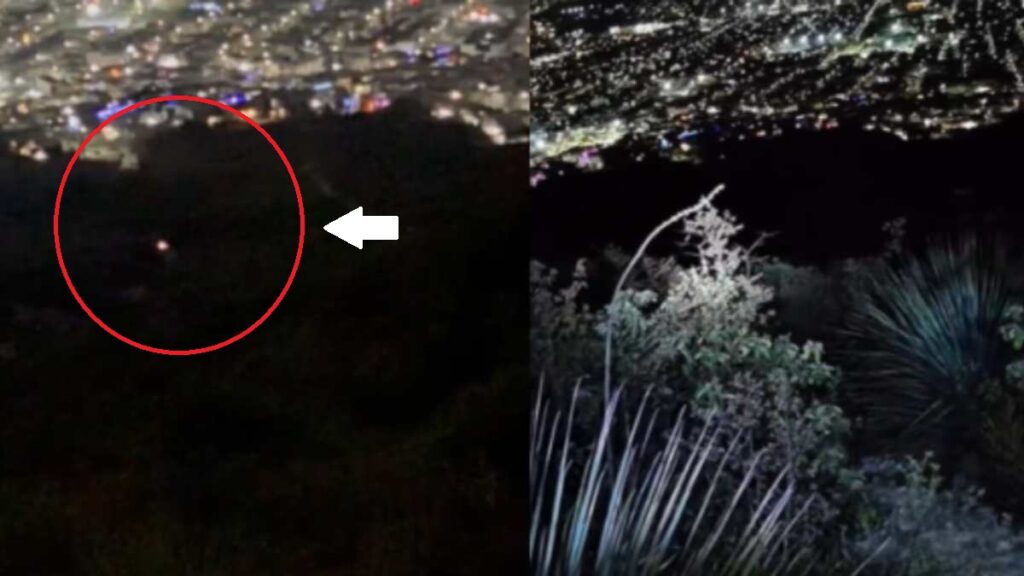 Cerro de las Mitras: Luz Misteriosa Captada en Santa Catarina | VIDEO