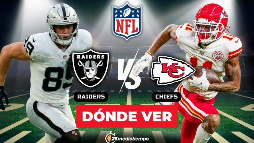 ¿Cómo ver EN VIVO a los Chiefs vs Raiders en la Semana 18 de la NFL?