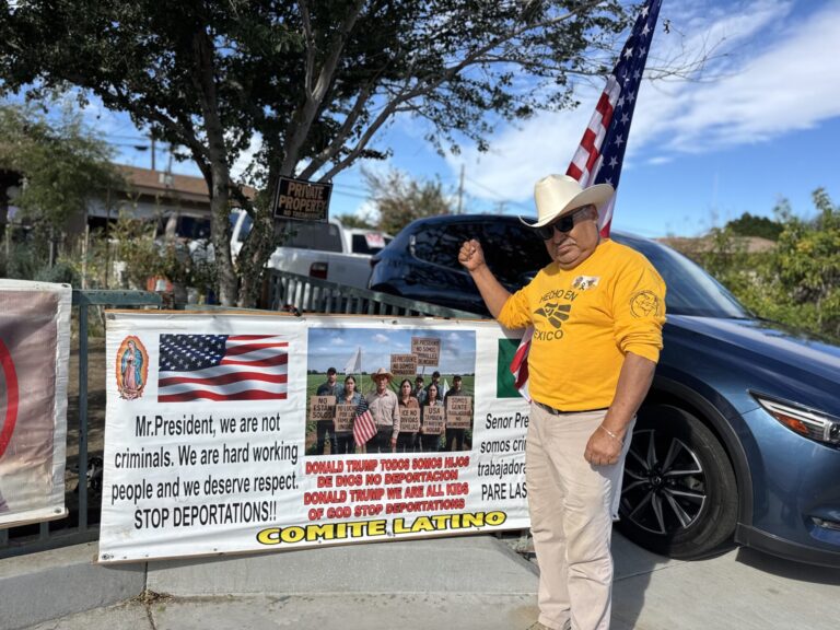 Inmigrantes Indocumentados: Manifestación Pacífica en Coachella por Justicia y Dignidad