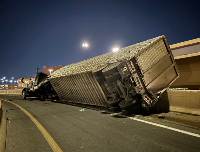 Accidente I-15 Las Vegas: Camión Volcado Bloquea el Spaghetti Bowl y Causa Tráfico Extremo
