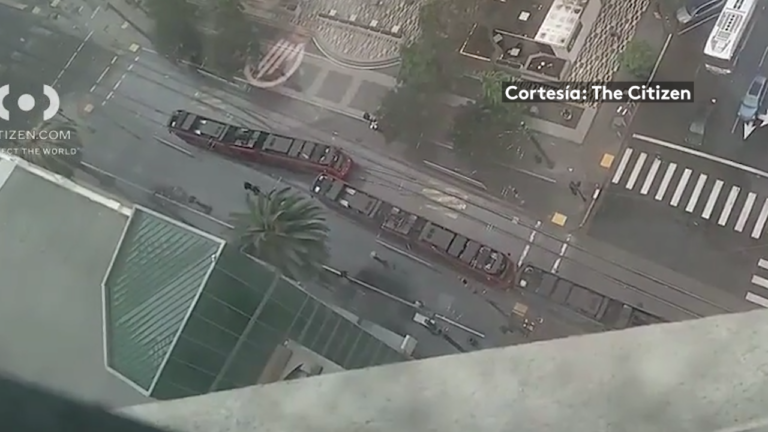 Problema en cambio de vía afecta servicio del Trolley en el centro de San Diego
