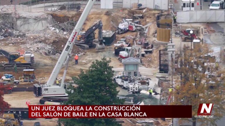 Construcción De Proyecto De Trump En La Casa Blanca Detenida Por Orden Judicial