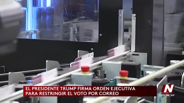 Trump Firma Decreto Para Endurecer Voto Por Correo