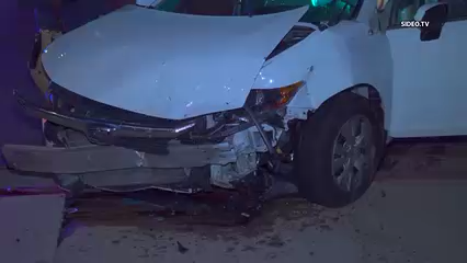 Conductor se da a la fuga tras provocar choque en Mid-City