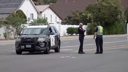 Grave accidente peatonal en Rancho Peñasquitos involucró a un autobús escolar