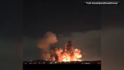 Trump publica video de ataque en Irán tras bombardeo de depósito de municiones