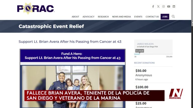 Fallece Teniente De La Policía De San Diego Brian Avera