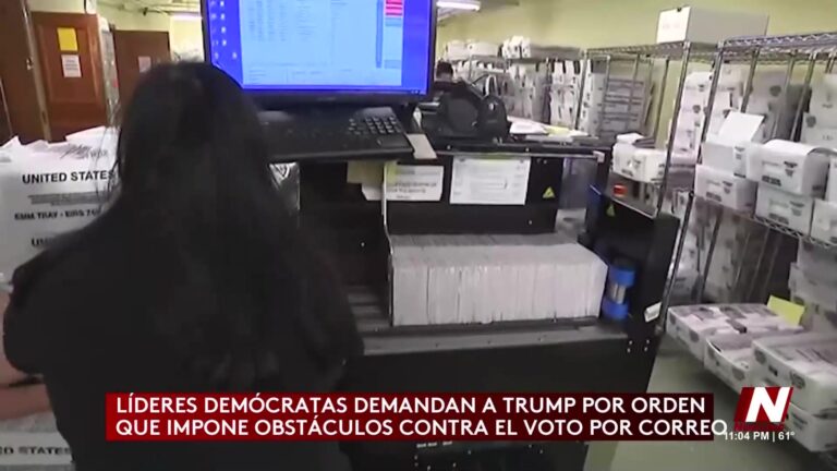 Demócratas Luchan Contra La Orden Ejecutiva De Voto Por Correo
