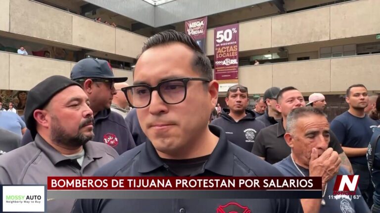 Bomberos De Tijuana Protestan Por Mejores Condiciones