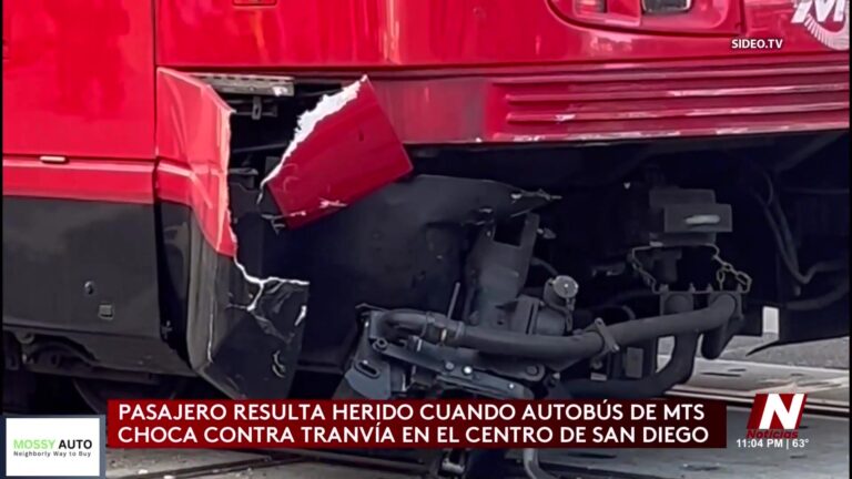 Accidente De Tránsito Involucra Autobús En San Diego