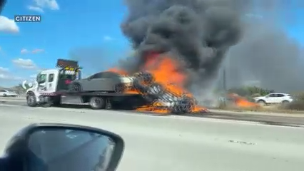 Fatal accidente con incendio en Spring Valley deja una persona sin vida en la Interestatal 54