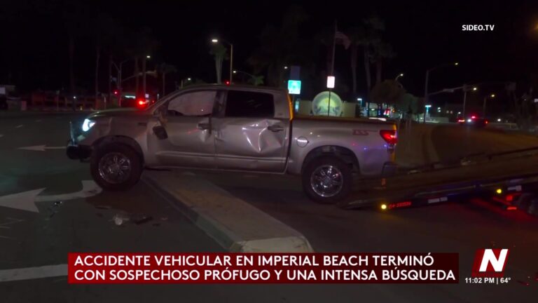 Accidente En Imperial Beach: Búsqueda Y Huida Tras Volcadura Provocada