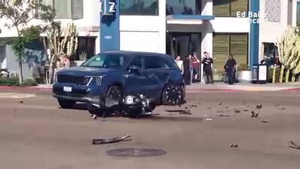 Motociclista resulta gravemente herido tras accidente con camioneta en Point Loma