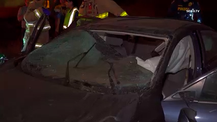 Pareja de adultos mayores resulta herida tras volcadura en la autopista 5 en San Diego