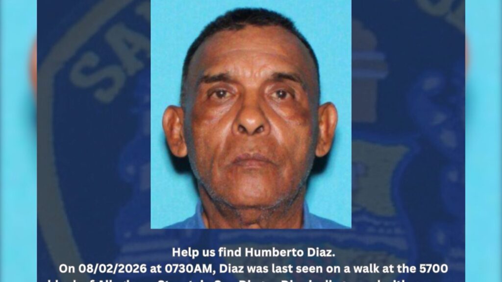 Buscan a hombre de 67 años desaparecido en San Diego; autoridades piden apoyo ciudadano
