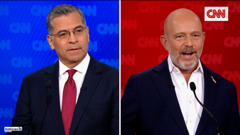 Becerra y Hilton intercambian críticas en debate por la gubernatura de California