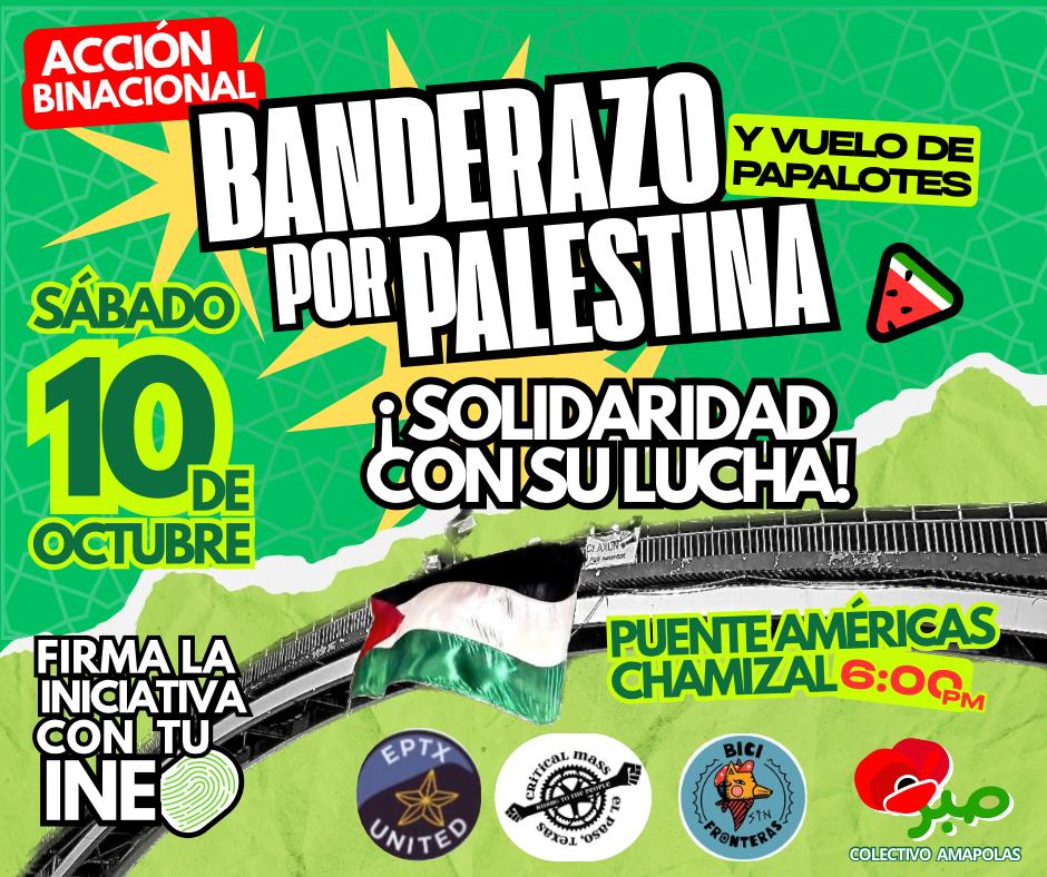 Ciclistas de El Paso y Ciudad Juárez se unirán en acto de solidaridad con Palestina