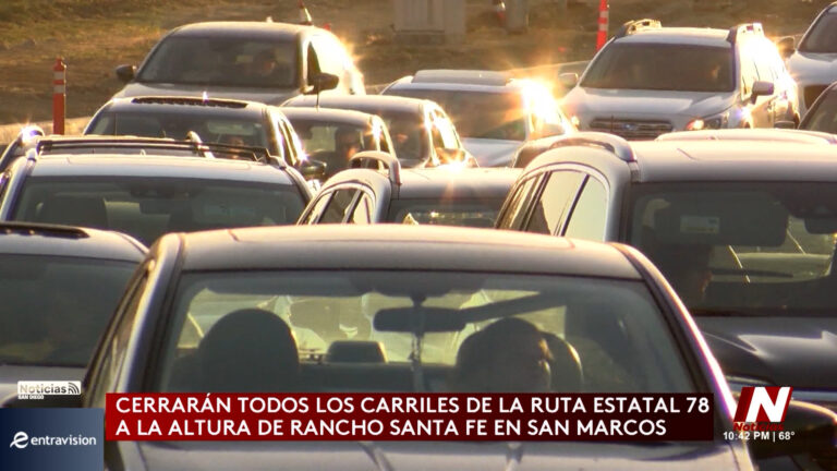 Caltrans cerrará todos los carriles de la SR-78 en dirección este en San Marcos durante dos noches